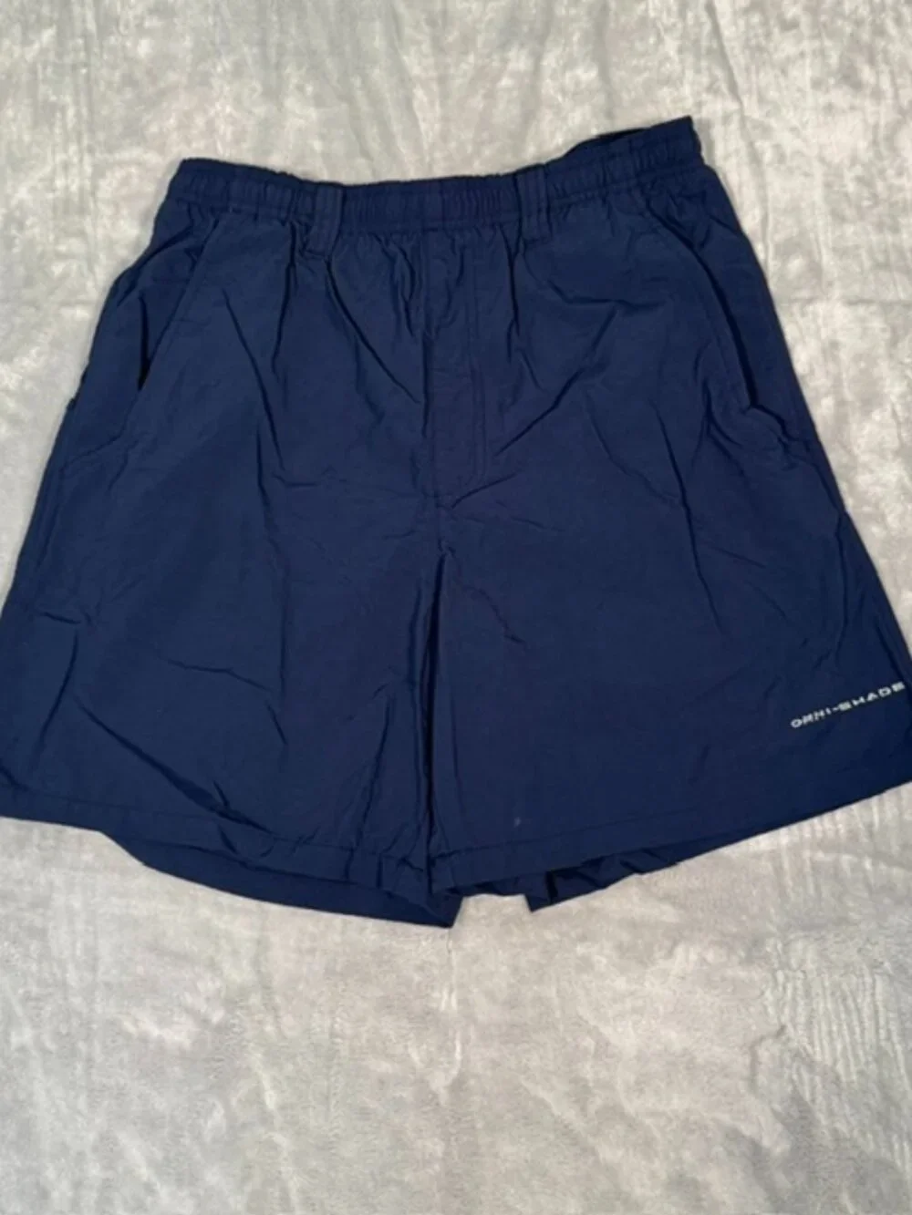 Columbia PFG Backcast III Men's Navy Water Shorts Omni-Shade Sz S